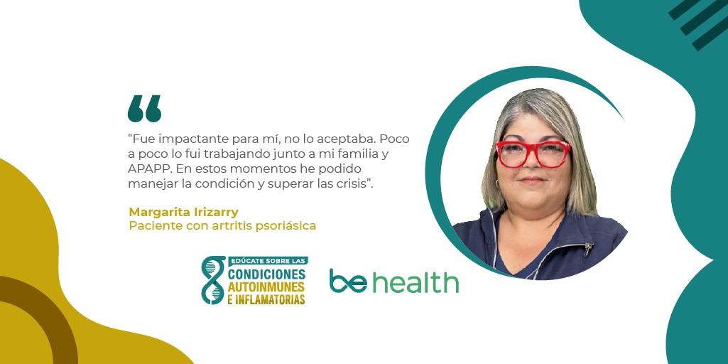 Margarita Irizarry, paciente con enfermedad psoriásica