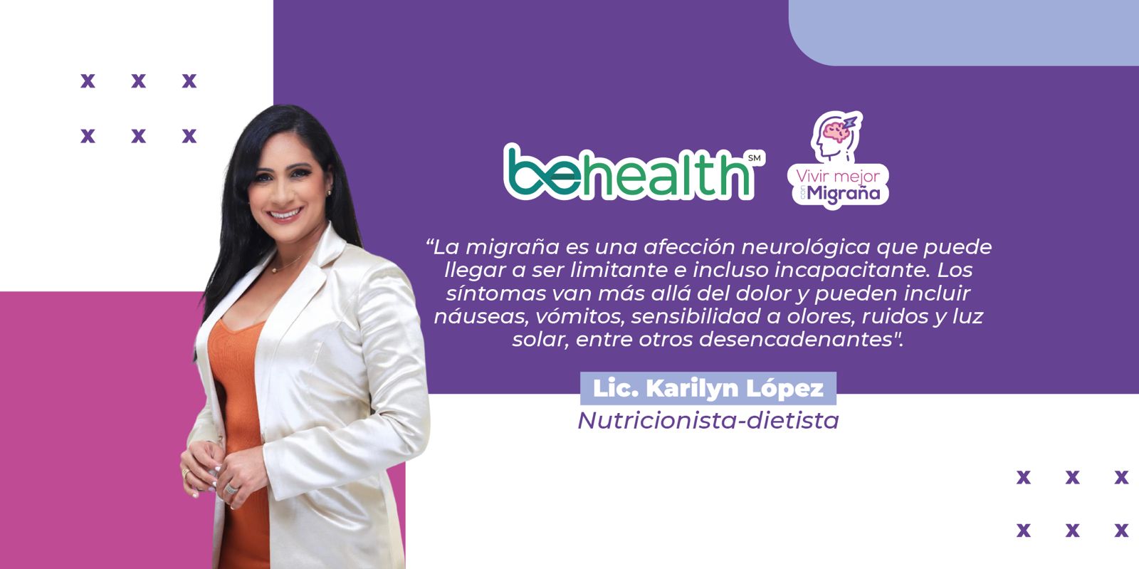 Descubre la relación entre alimentación y migraña con la nutricionista Karilyn López. Aprende a identificar y evitar alimentos que desencadenan migrañas para mejorar tu calidad de vida.