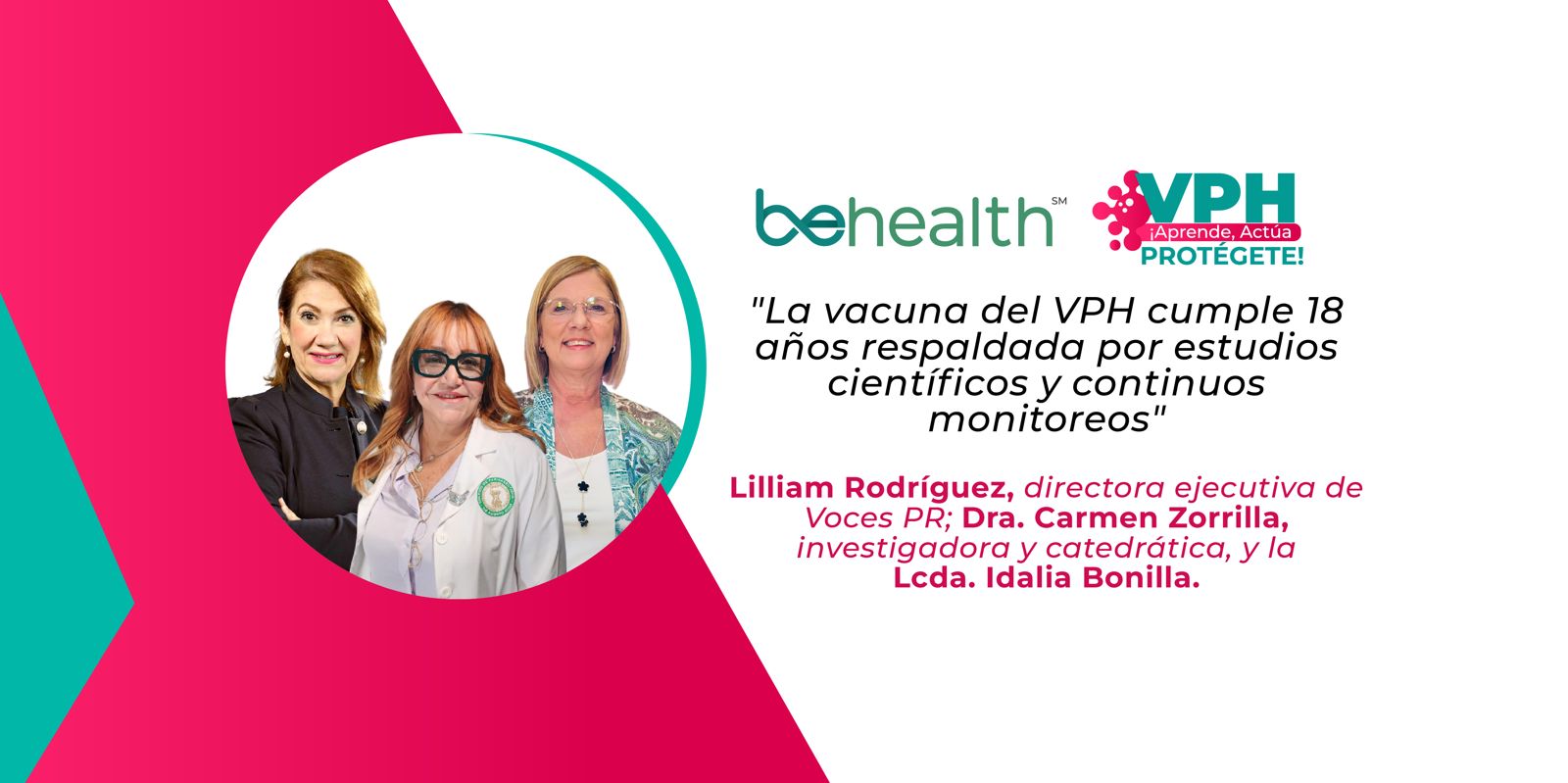 Expertas sobre vacunas del VPH