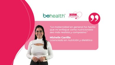Entre la maternidad y su labor como nutricionista