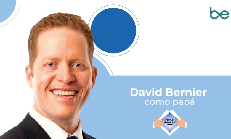Así es David Bernier como papá